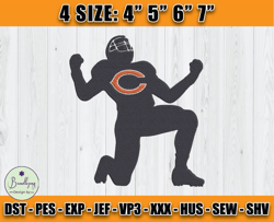 Chicago Bears Embroidery, NFL Bears Embroidery, NFL Machine Embroidery Digital, 4 sizes Machine Emb Files - 15 Bundlepng