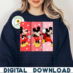 Mickey Retro Valentines Png, Happy Valentine's Day Png