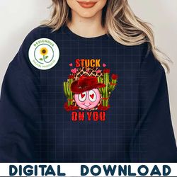 Stuck On You PNG file, Valentine's Day Png