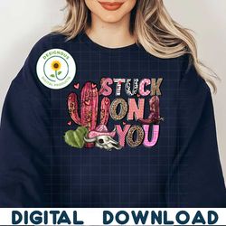Stuck On You Png file, Happy Valentine Png