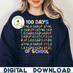 Retro In my 100 days of school Png