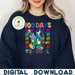 100 DAYS OF SCHOOL Goofy PNG