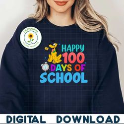 Happy 100 days of school Pluto PNG