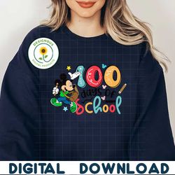MICKEY 100 DAYS PNG file, 100 days of school PNG