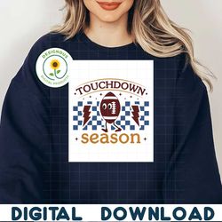 Touchdown football season PNG SVG, Retro Football SVG Bundle