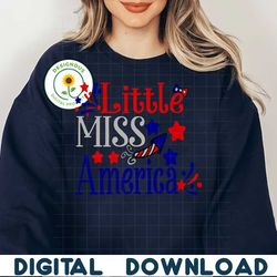 Little miss america 2 SVG PNG, 4th of July SVG Bundle
