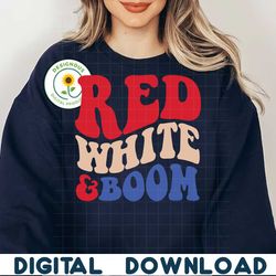 RED WHITE and BOOM SVG PNG, 4th of July SVG Bundle