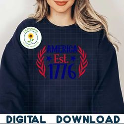 America Est. 1776 PNG SVG, 4th of July SVG Bundle