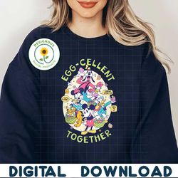 Eggcellent Together Mickey And Friends PNG