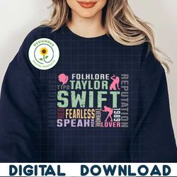Taylor Swift Fearless Folklore Albums SVG