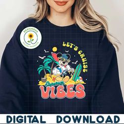 Mickey Lets Cruise Summer Vibes PNG