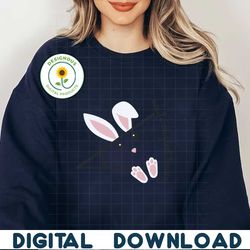 Retro Acute Angle Bunny Easter SVG
