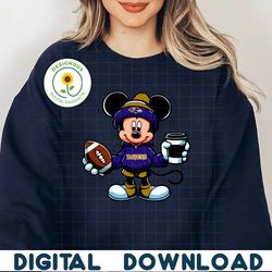 Mickey Mouse Baltimore Ravens Coffee Cup SVG