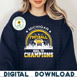 Michigan Football Hail To Champions SVG