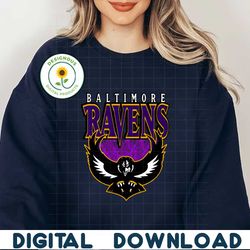 Vintage Baltimore Ravens Football Logo SVG