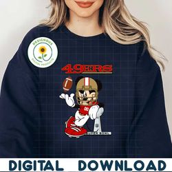 San Francisco 49ers Mickey Mouse Super Bowl SVG