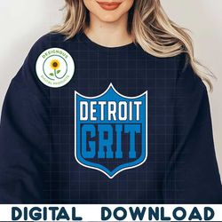 Detroit Grit NFL Football Team SVG