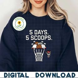 NC State Wolfpack 5 Days 5 Scoops SVG
