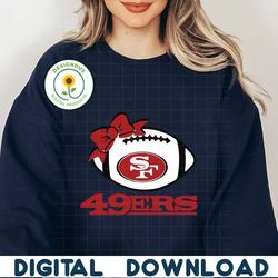 San Francisco 49ers Football Bow Tie SVG