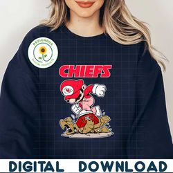 Mario Chiefs Stomps On San Francisco 49ers SVG