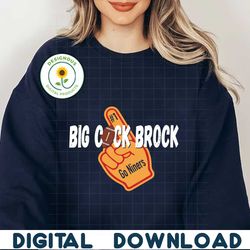 Big Cock Brock Go Niners Hand SVG