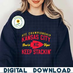 AFC Championship Kansas City Keep Stackin SVG