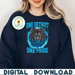 One Detroit One Pride Detroit Lions PNG