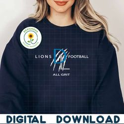 Lions Football All Grit Scratch SVG