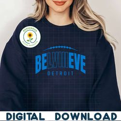 BELVIIIEVE Detroit Lions Football Super Bowl SVG
