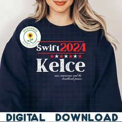 Funny Swift Kelce 2024 Election SVG