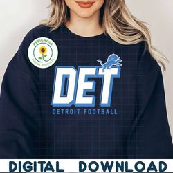 DET Detroit Football Lion Logo SVG