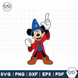 Magician Mickey Mouse 021 Svg Dxf Eps Pdf Png, Cricut, Cutting file, Vector, Clipart