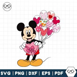 Gift for Mouse Happy Valentine Png, Retro Dis Ney Valentine PNG High-quality