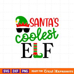 santa&39s coolest elf instant digital download svg, png, dxf, and eps files included! christmas, elf hat and feet
