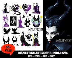 35 Files Maleficent Bundle Svg, Disney Svg, Maleficent Svg