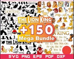 150 Files The Lion King Bundle svg, The Lion King Svg Bundle