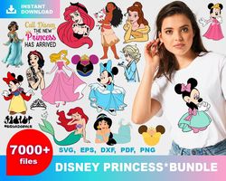 7000 Disney Princess Bundle, Trending Svg, Disney Princess Svg