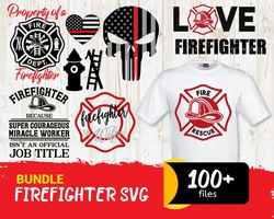 100 Files Firefighter Svg, Firefighter Bundle Svg, Trending Svg