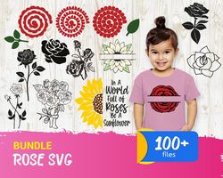 100 Rose Bundle SVG, Trending Svg, Rose Bundle Svg