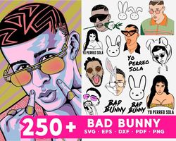 250 Bad Bunny Bundle, Trending Svg, Bundle Logo Svg