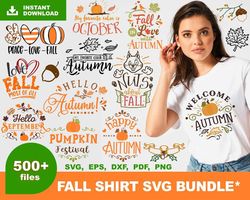 500 Fall SVG Bundle, Thanksgiving Svg, Turkey Svg