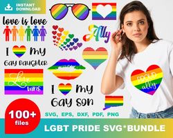 100 LGBT Pride Bundle Svg, Lgbt Svg, Rainbow Svg
