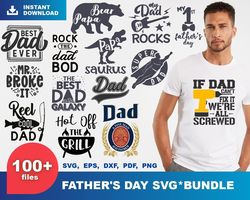 100 Fathers Day Bundle Svg, Fathers Day Svg, Dad Svg