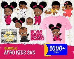 1000 Bundle Afro Kids, Trending Svg, Afro Kids Svg