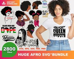 2800 Huge Afro Bundle Files, Juneteenth Svg, Black Girl Svg