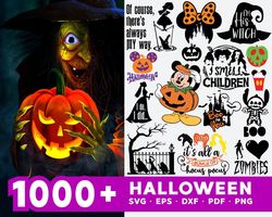 1000 Halloween Bundle SVG, Disney Halloween Svg, Boo Halloween Svg