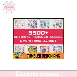 3500 HQ Tumbler Bundle Png, 20oz Design, Tumbler Wraps