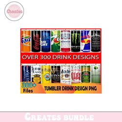 300 Drink Tumbler Bundle Png, Beer Brand Png, Softdrink Tumbler