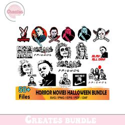 50 Horror Movies Svg Bundle, Halloween Svg