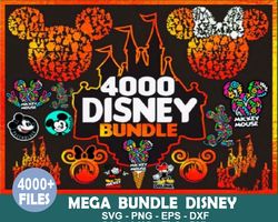 4000 Disney Svg Bundle, Disney Svg, Mickey Svg